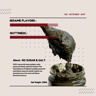 Black Sesame Spread ( No Sugar / Less Sugar and Salt ) Mentega Bijan Hitam The September Shop
