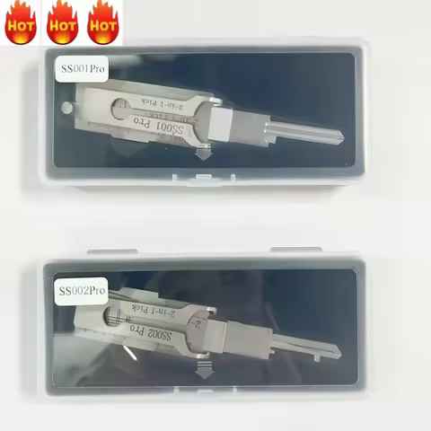 2pcs Lishi 2 in 1 Tools SS002 SS001 Pro KW1 KW5 SC1 SC4 Lishi Tool For Door Civil Lock Opener Hand T