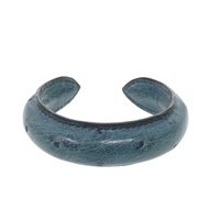 愛馬仕鴕鳥皮手鐲，藍色，1989年，成色極佳 [二手] 愛馬仕