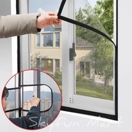 魔術貼拉鏈窗紗 防蚊防塵 防爬蟲入屋|Magic Stick Window Screening, with Zip opening [#防蚊網 #防蚊門簾 #防塵網 #門簾 #防塵簾 #door sc