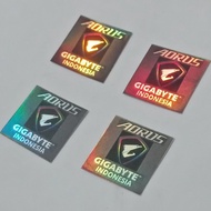 stiker laptop komputer hologram aorus gigabyte indonesia special 