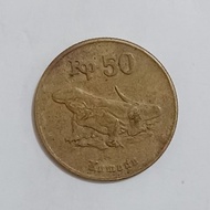 Uang Koin 50 Rupiah Komodo 1996