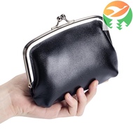 Gn1 Vintage Chic First Layer Oil Wax Cow leather Change Pocketbook Double Interlayer Gold Clip Carry