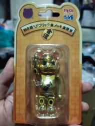 全新靚盒 正版 金運 金色 100% 招財貓 BearBrick Be@rBrick Medicomtoy