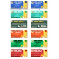 LOTTERY COUPON glossy material 15X6.5 CM Rectangular cut