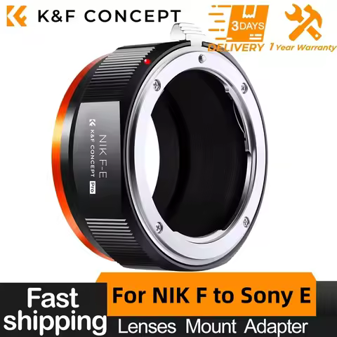 K&F CONCEPT NIK F-E Lens Adapter for Nikon AI F Mount Lens to E NEX Mount Mirrorless Cameras for Son
