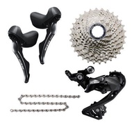 SHIMANO 105 R7000 2x11 Speed 11-28T Cassette Groupset Kit 4 piece