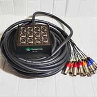 Snake Kabel 12ch Spesialis Connector SC 8425 8 in 4 out panjang 25m