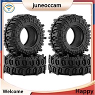 [juneoccam] 1.3 Inch Rubber Crawler Tire Tyre for 1/18  SCX24 AX24 FMS FCX24 for TRX4M -18 RC Crawle
