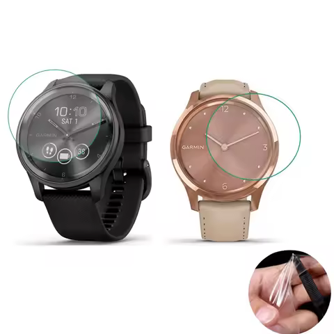 5pcs TPU Soft Smartwatch Protective Film Cover For Garmin Vivomove Trend/Sport/3/3S/Style/Luxe HR Sm