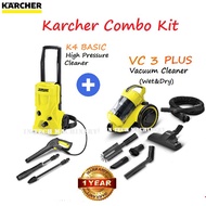 KARCHER COMBO KIT K4 BASIC HIGH PRESSURE WASHER+VC3 PLUS VACUUM CLEANER