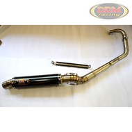 NB (Namban) Standard Pipe 65mm for Suzuki Raider R150 Old. 51mm Elbow-Black. Made in Thailand.
