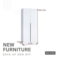 (White)-New Special Design Fully PLYWOOD 2 Door Wardrobe With Smart Lock/2 Door/4 Door/6 Door/Almari