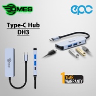 Dmes DH3 4 in 1 Type C Hub , USB 3.0 x2 , Type C PD 87W x 1 , HDMI x 1