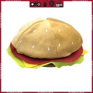 STA Funny Hamburger Hat Costume Party  Silly Cap for Adults Holiday Christmas Halloween Festival Cos