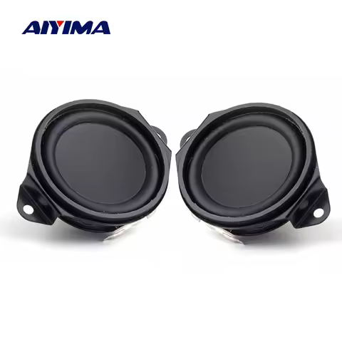 AIYIMA 2Pcs 1.5 Inch Portable Audio Full Range Speaker 8 Ohm 5-10W 40MM Cross Feet Subwoofer DIY Blu