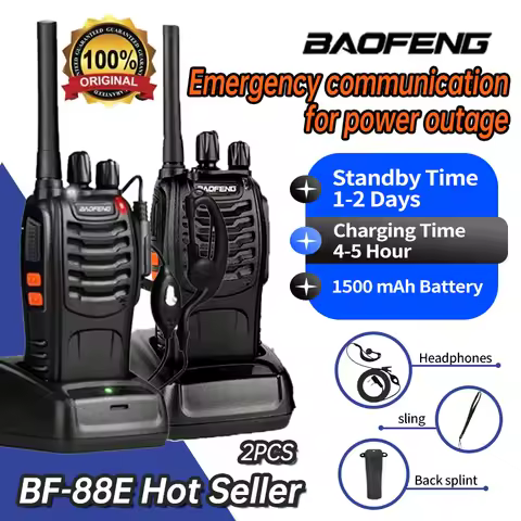 Baofeng BF-88E Pmr Handheld Intercom Communicator 16 Kanaal Lange Afstand Gesprek Walkie Talkie 5W 4