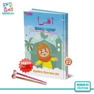 Iqro Ngaji Anak Karakter 1 Sampai 6 Custom Nama dan Foto Sendiri Isi Iqro Warna Warni Milenial