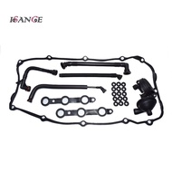 ISANCE Crankcase Oil Separator Hose & Vent Valve & Engine Gasket Kit 11617504535 11617504536 For BMW