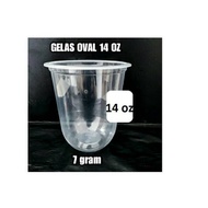 Oval Cup 14 OZ 7 grams BSM Contents 50 pcs