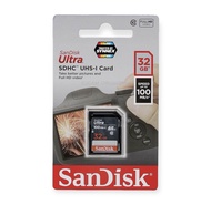 SANDISK ULTRA SD CARD UHS-I 100MB/s Class10 32GB