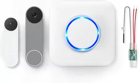 Wireless Doorbell Chime for Google Nest Doorbells - Extender with Receiver, Easy Install, 656ft Rang