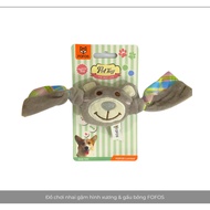 FOFOS teddy bear & bone chewing toy