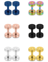 Jenxnjsjo Gauges for Ears 14G to 00G Plugs Tunnels Taper Ear Earrings Stretching Kit Multicolor Surg