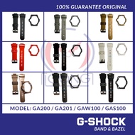 [ORIGINAL] G-SHOCK GA200 GA201 GAW100 GAS100 RED BAND AND BEZEL "bnb" 100% ORIGINAL and 100% ALL NEW