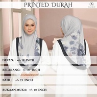 PRINTED DURAH by aminie hijab