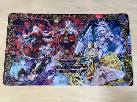 YuGiOh Playmat MALICE Q HEARTS OF CRYPTER Mat RED RANSOM TCG CCG Pad Board Game Trading Card Game Ma
