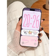 551 | iOS26 Line Puppy Lavender Pink Contrast Color | Line Puppy Wallpaper