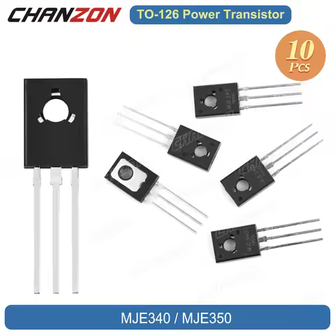 10Pcs to-126 MJE350 MJE340 Amplifier Power Transistor Bipolar Junction Assorted Triode Tube Integrat