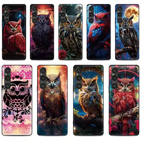 Cute Owl Cover For Asus Zenfone 10 9 8 Flip 5Z 4 L1 ROG Phone 2 3 5 6 7 Max Pro M2 M1 ZB633KL ZS630K
