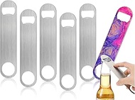 6 Pcs. Sublimation blanks Grey Steel Bottle Beer metal Opener Heavy duty Stainless Steel Flat for Ki