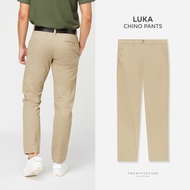 TWENTYSECOND กางเกงขายาว ทรงกระบอกเล็ก รุ่น Luka Chino Pants - กากี / Khaki