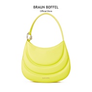 Braun Buffel Spiralig Medium Hobo Bag In Cyber Lime