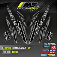 Decal Sticker Striping Variation Transparent Uv Fazzio Yamaha Fazzio 125 Hybrid Fazzio Neo Fazzio Lu
