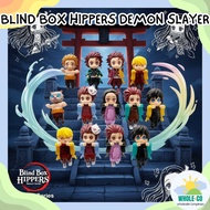BLIND BOX Hippers Demon Slayer Premium Kimetsu No Yaiba Mini Figures Mystery Nezuko Tanjiro Cute Uni