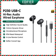 Edifier P230 USB-C/ P180 USB-C Hi-Res Audio Wired In-Ear Earphones with Omnidirectional Microphone