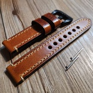 🇭🇰 包郵 🚚 20mm 22mm 🌟🌟🌟 手工真皮錶帶 皮帶 Genuine Top Grain Saddle Leather watch straps SEIKO 精工 Prospex Rolex