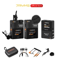 Comica BoomX-D PRO 2.4G Wireless Lapel Mic | 8GB On-board Recording Dual-channel for Vlog/Live/Inter