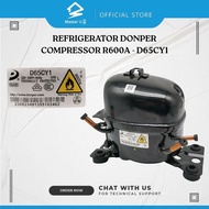 REFRIGERATOR DONPER COMPRESSOR R600A - D65CY1 KOMPRESSOR MOTOR PETI SEJUK