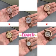 Coach Ladies Watch Original 100% Warranty 2 Year Jam Tangan Coach Original Jam Tangan Coach Rosegold