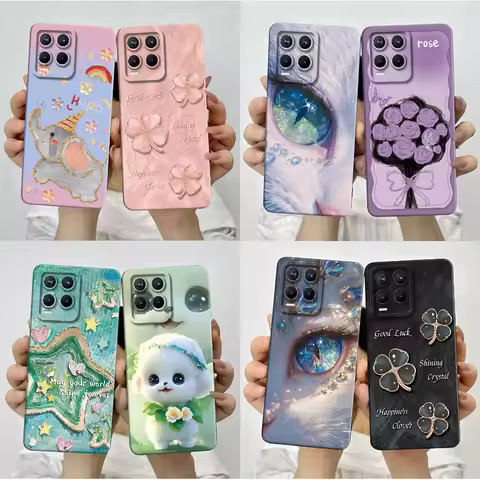 Pretty Flower Cover For Realme 8 5G Case RMX3241 Silicone Soft TPU Protective Shell For Realme Narzo