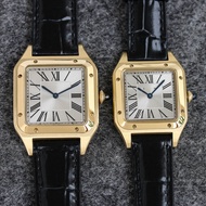 V8 Dumeng Couple Watch Fashion Quartz Watch 904L Steel Case Leather Business Watch