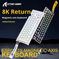 Attack Shark X68 HE Magnetic Mechanical Keyboard, RGB LED, Magnetic Switch.