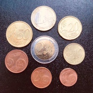 Đồng xu sưu tầm trọn bộ 8 xu euro của Đức ( Germany ) 2002 - Nay