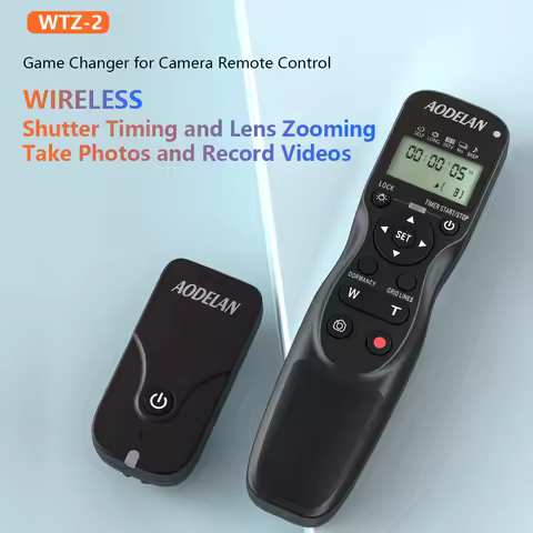 Camera Wireless Shutter Release with Zoom Timer Remote Control for Sony ZV-1 A7 A7IV A7R A7RV A7s A9