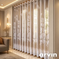 MAWAR THIN CURTAIN VITRASE, INNER LAYER, PLEASE CURTAIN WHITEPOLOS, FOLDING ROSE FLOWER CURTAIN